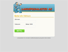 Tablet Screenshot of faktura.lakkspesialisten.no